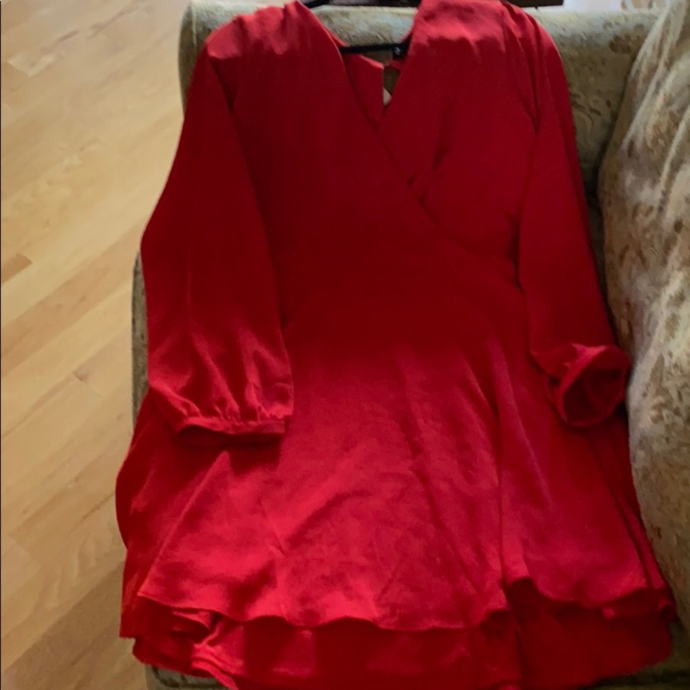 NWT red “skater” dress
